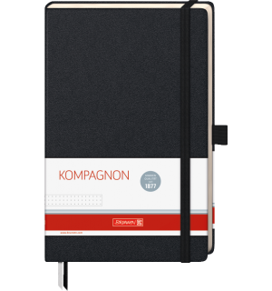 Brunnen Kompagnon Black Classic Dot (в точку) A5