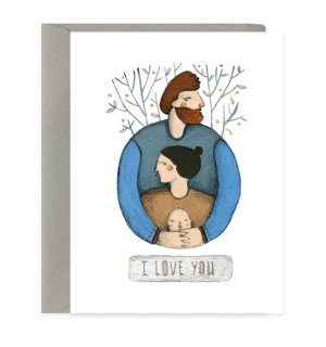 Открытка "I love you" C6