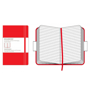 Записная книжка Moleskine Classic (в линейку), Large, красная