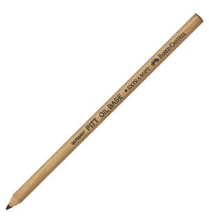 FABER-CASTELL Карандаш масляный Pitt Oil Base черный, очень мягкий