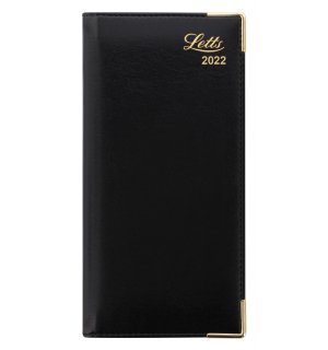 Letts Датированный еженедельник 2022 LEXICON A6, искусственная кожа, чёрный