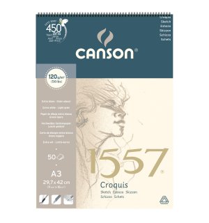Canson 1557 — альбом для графики и каллиграфии A3
