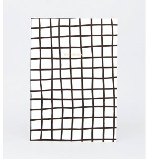Red Wooden Flag Grid journal A5