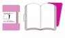 Записная книжка Moleskine Volant (нелинованная, 2 шт.), XSmall, розовая