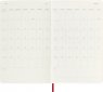 Moleskine Еженедельник Classic Soft Weekly (2024), Large, красный