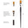 BRAUBERG ART CLASSIC Кисть художественная профессиональная синтетика жесткая, плоская, длинная ручка № 24