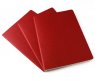 Записная книжка Moleskine Cahier (в линейку, 3 шт.), XLarge, красная