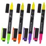BRAUBERG текстовыделителей двусторонних 4 шт., линия 1-4 мм