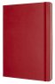 Записная книжка Moleskine Classic (в клетку), XLarge, красная