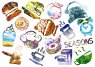 Seasons. Лист виниловых наклеек А4