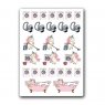 Unicorn Cleaning. Лист виниловых наклеек А6