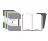 Записная книжка Moleskine Volant (нелинованная, 2 шт.), Large, черная