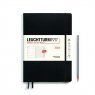 Leuchtturm1917 Еженедельник-блокнот на 2023 год, Composition неделя на странице, Black (черный) B5