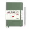Leuchtturm1917 Еженедельник-блокнот на 2023 год, неделя на странице, Smooth Colors Olive (оливковый) А5 Medium