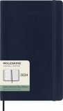 Moleskine Еженедельник Classic Soft Weekly (2024), Large, синий сапфир Moleskine Еженедельник Classic Soft Weekly (2024), Large, синий сапфир
