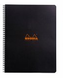 Rhodia Classic черная тетрадь на спирали (в клетку) A4 Rhodia Classic черная тетрадь на спирали (в клетку) A4