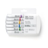 Winsor & Newton Pigment Marker Набор маркеров 6 насыщенные оттенки (x6) Winsor & Newton Pigment Marker Набор маркеров 6 насыщенные оттенки (x6)