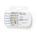 Winsor & Newton Pigment Marker Набор маркеров 6 оттенки кожи (x6) Winsor & Newton Pigment Marker Набор маркеров 6 оттенки кожи (x6)