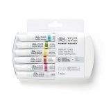 Winsor & Newton Pigment Marker Набор маркеров 6 яркие оттенки (x6) Winsor & Newton Pigment Marker Набор маркеров 6 яркие оттенки (x6)