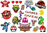 Game Over. Лист виниловых наклеек А4 Game Over. Лист виниловых наклеек А4