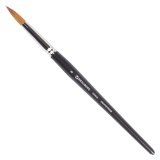 BRAUBERG ART CLASSIC Кисть художественная профессиональная синтетика мягкая под колонок, круглая, короткая ручка №8 BRAUBERG ART CLASSIC Кисть художественная профессиональная синтетика мягкая под колонок, круглая, короткая ручка №8