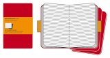 Записная книжка Moleskine Cahier (в линейку, 3 шт.), Large, красная Записная книжка Moleskine Cahier (в линейку, 3 шт.), Large, красная
