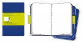 Записная книжка Moleskine Cahier (нелинованная, 3 шт.), Large, синяя Записная книжка Moleskine Cahier (нелинованная, 3 шт.), Large, синяя