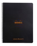 Rhodia Classic черная тетрадь на спирали (в точку) A4 Rhodia Classic черная тетрадь на спирали (в точку) A4