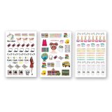 Back to School. Комплект из 3-х листов виниловых наклеек А6 Back to School. Комплект из 3-х листов виниловых наклеек А6