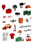 Bon Voyage. Лист виниловых наклеек А6 Bon Voyage. Лист виниловых наклеек А6
