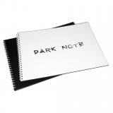 Dark Note White Скетчбук пейзажный (с черными листами) A4 Dark Note White Скетчбук пейзажный (с черными листами) A4