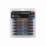 Winsor & Newton Brushmarker Набор маркеров 6 насыщенных тонов (x6) Winsor & Newton Brushmarker Набор маркеров 6 насыщенных тонов (x6)