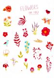 Flowers For You. Лист виниловых наклеек А6 Flowers For You. Лист виниловых наклеек А6