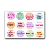 Get it girl Labels set. Лист виниловых наклеек А6 Get it girl Labels set. Лист виниловых наклеек А6