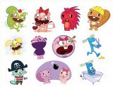 Happy Tree Friends. Лист виниловых наклеек А4 Happy Tree Friends. Лист виниловых наклеек А4