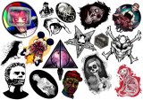 Horror. Лист виниловых наклеек А4 Horror. Лист виниловых наклеек А4