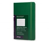 Еженедельник Moleskine Classic (горизонтальный, 2014), Large, зеленый Еженедельник Moleskine Classic (горизонтальный, 2014), Large, зеленый