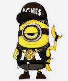 Minion №27. Одиночная наклейка А6