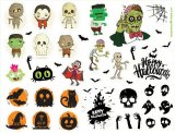 Хеллоуин (Halloween). Лист виниловых наклеек А4 Хеллоуин (Halloween). Лист виниловых наклеек А4