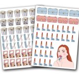 Make Up Set. Комплект из двух виниловых наклеек А6 Make Up Set. Комплект из двух виниловых наклеек А6