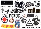 Music HURTS. Лист виниловых наклеек А4 Music HURTS. Лист виниловых наклеек А4