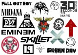 Music Nirvana. Лист виниловых наклеек А4 Music Nirvana. Лист виниловых наклеек А4