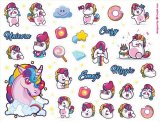 Unicorn_Crazy. Лист виниловых наклеек А4 Unicorn_Crazy. Лист виниловых наклеек А4