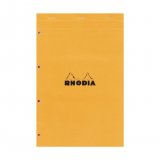 Rhodia Orange A4 Pad stapled perforation Rhodia Orange A4 Pad stapled perforation