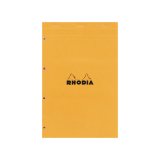 Rhodia Orange A4 Legal Pad Multicolonnes Yellow Perforation Rhodia Orange A4 Legal Pad Multicolonnes Yellow Perforation