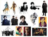 Шерлок Холмс (Sherlock Holmes). Лист виниловых наклеек А4 Шерлок Холмс (Sherlock Holmes). Лист виниловых наклеек А4