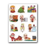 Tiny Girl Christmas. Лист виниловых наклеек А6 Tiny Girl Christmas. Лист виниловых наклеек А6