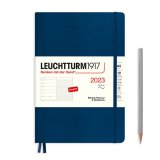 Leuchtturm1917 Еженедельник-блокнот на 2023 год, Soft Cover, неделя на странице, Navy (темно-синий) А5 Medium