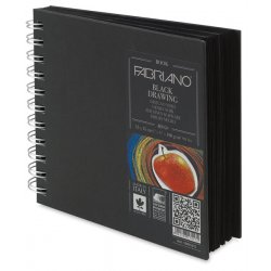 Fabriano Black Drawing Book 15х15 альбом для графики, квадратный Fabriano Black Drawing Book 15х15 альбом для графики, квадратный