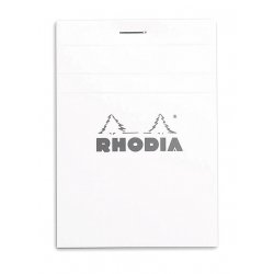 Rhodia Блокнот Basics  №12 белый (в клетку) А6-